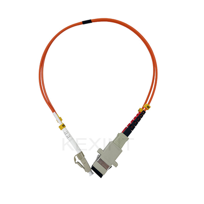 KEXINT Fiber Optic Patch Cord Kabel 1ft LC Mannetje naar SC Female Multimode 50/125 2.0mm Duplex