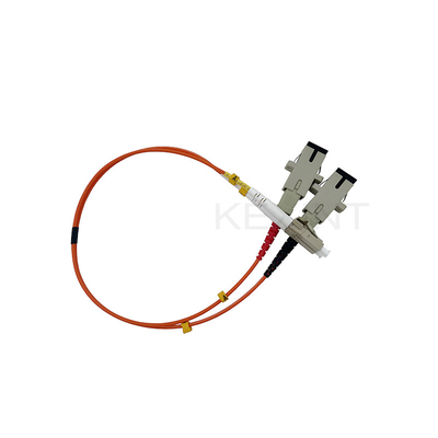 KEXINT Fiber Optic Patch Cord Kabel 1ft LC Mannetje naar SC Female Multimode 50/125 2.0mm Duplex