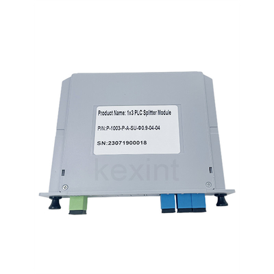 1x3 SC UPC LGX Single Mode Optische PLC Splitter Laag invoegverlies Klein formaat kaarttype