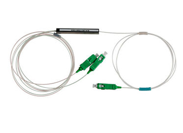 SM Sc-APC Vezel Optische PLC Splitser, Verlies van de de Splitsers7.2db Toevoeging van 1x2 het Optische