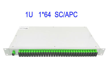 1U het rek zet 1 × 64 SM- opVezel Optische PLC Splitserssc/apc Doos 19 Duim wit