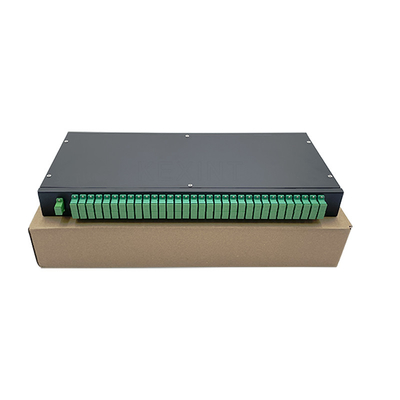 1U 19 Duimrek zetten Vezel Optische PLC APC van Splitsers1x64 Sc Schakelaar op