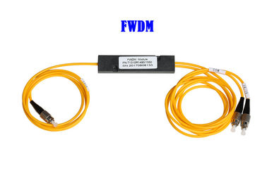 FWDM-de Multiplextelegraaffc APC T1550 van de Golflengteafdeling de Isolatie van TV 1*2 45dB