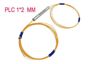 Multimode 1×2-Vezel Optische PLC Splitser 50/125 0,9 Hytrel Oranje 850nm