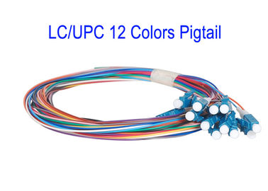 LC/UPC 12 van het het Flardkoord van Kernkleuren SM van het de Vezelflard de Kabels G652D G657A1 G657A2 1m 1.5m