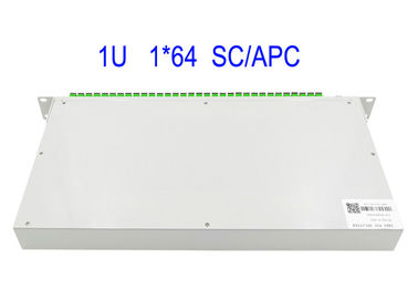 1U het rek zet 1 × 64 SM- opVezel Optische PLC Splitserssc/apc Doos 19 Duim wit