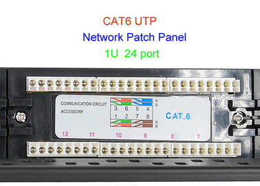 1U het Koper Lan Cable 2U CAT5E van 19 Duimutp van het 48 Havenrj45 Netwerk van CAT6 24 het Flardcomité