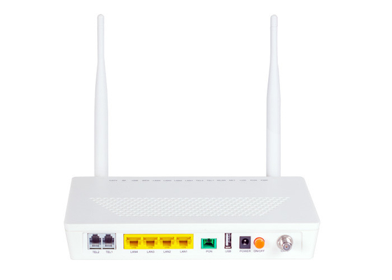 Ethernet 4 Gigabit GEPON ONU 1 de Steun IPv4 van USB 4GE 2POTS WIFI CATV en de dubbele stapel van IPv6