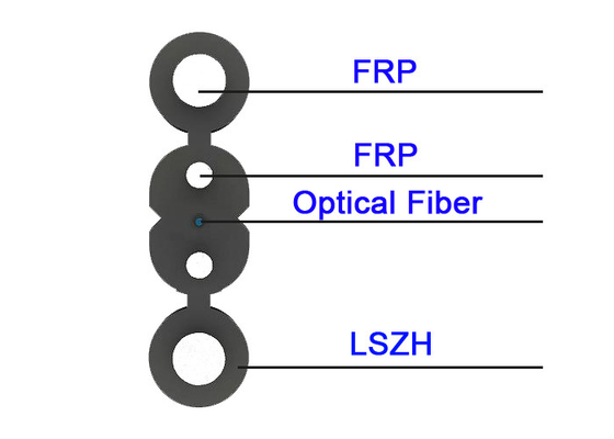 Dubbele de Vezel Optische Gepantserde Kabel van de Wortel1cores G657A1 Daling
