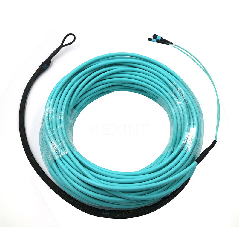 Koord van het de Vezel het Optische Flard van FTTH OM3 MPO aan MPO met het Trekken van Oog